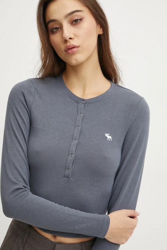 Odzież Abercrombie & Fitch longsleeve KI139.4667.221 niebieski