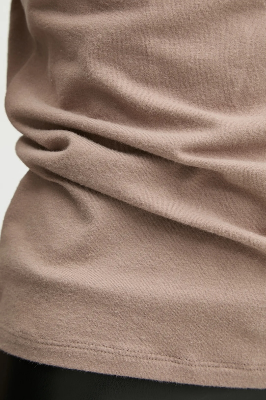 Tričko s dlhým rukávom Abercrombie & Fitch KI139.4756.410 béžová