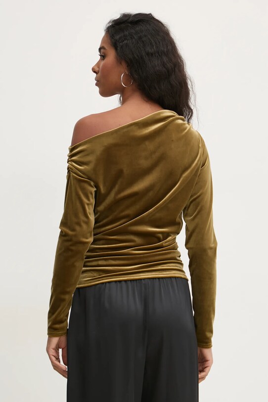 Odzież Abercrombie & Fitch bluza welurowa KI139.4785.300 zielony