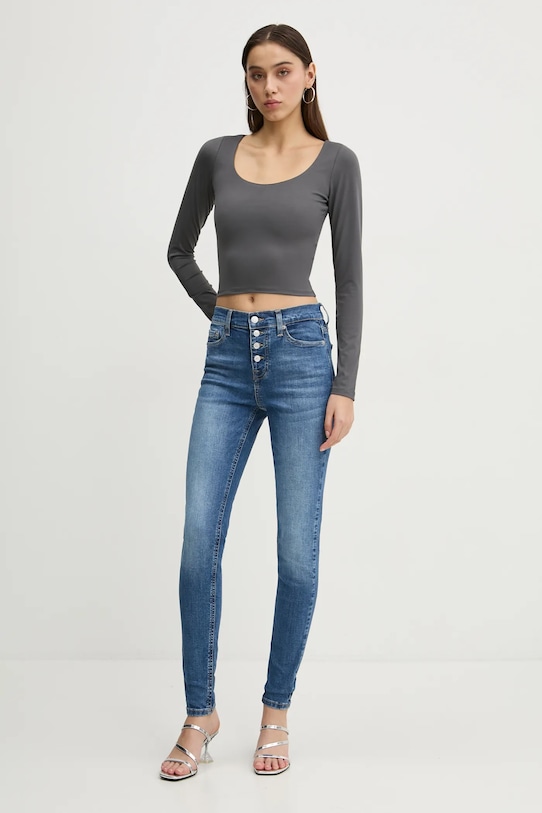 Hollister Co. longsleeve KI339.3628.131 gri AW24