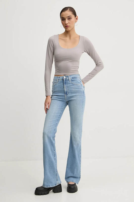 Μακρυμάνικο Hollister Co. KI339.3628.401 γκρί AW24