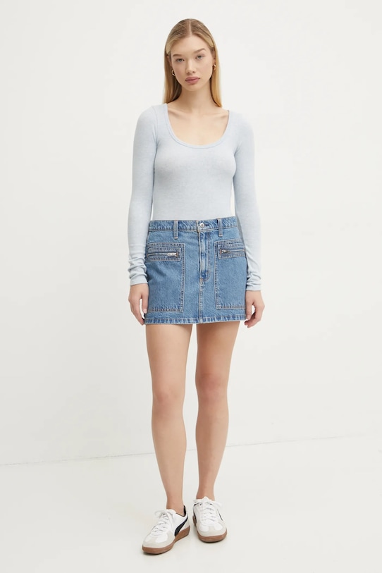 Hollister Co. longsleeve KI339.3683.210 niebieski AW24