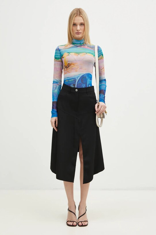 Blúzka JW Anderson Turtleneck Underpinning JO0224.PG1610.835 modrá