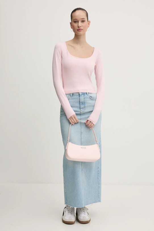 Μακρυμάνικο Hollister Co. KI339.3628.601 ροζ AW24