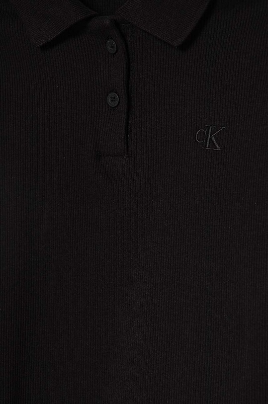 Дівчинка Дитячий лонгслів Calvin Klein Jeans IG0IG02533.9BYH. чорний