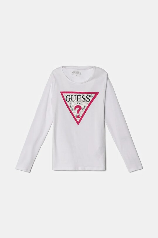 Παιδικό μακρυμάνικο Guess στάμπα λευκό J2YI50.K6YW1.9BYH