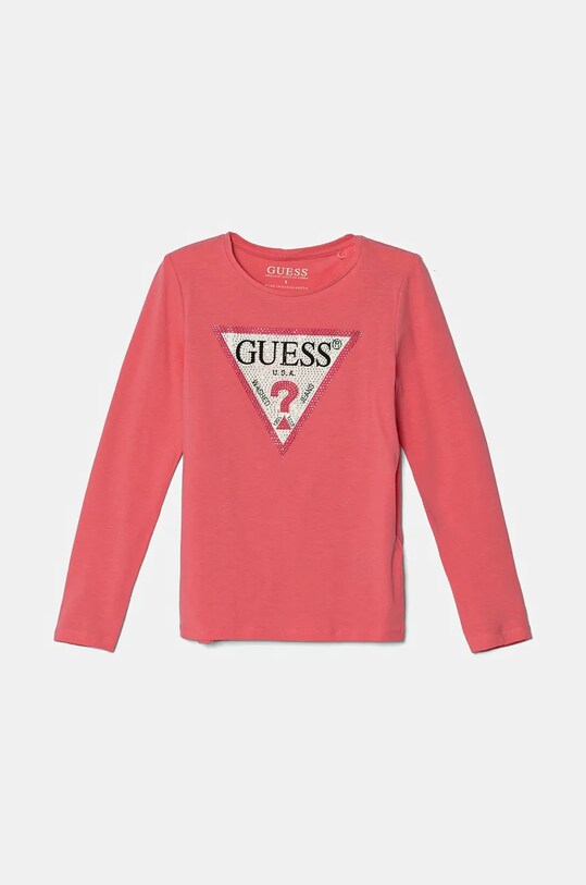 Детский лонгслив Guess розовый J2YI50.K6YW1.9BYH