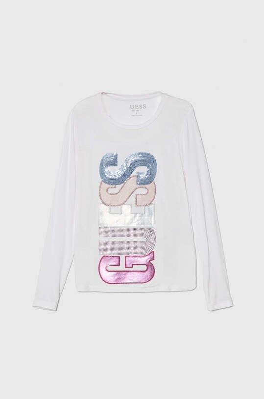 Детский лонгслив Guess аппликация белый J4YI20.KAPO0.9BYH