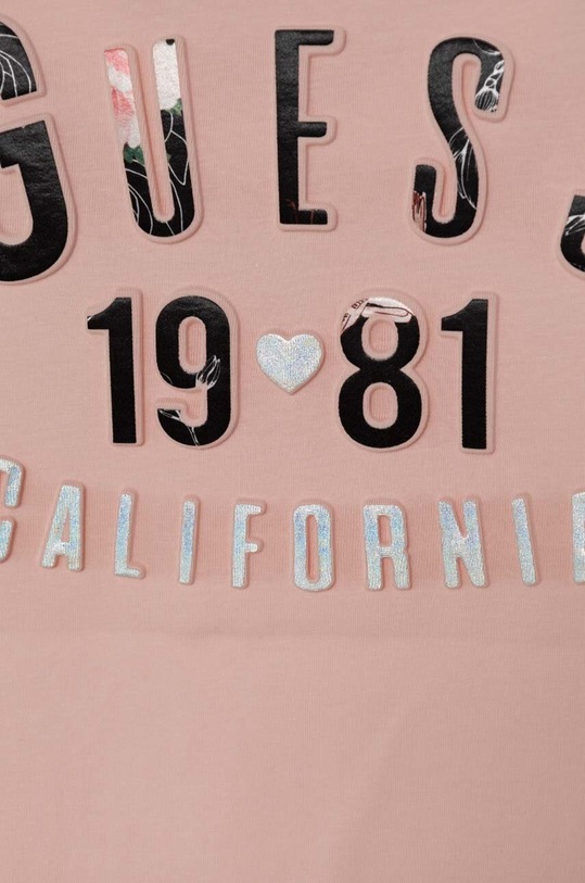 Dziewczynka Guess longsleeve dziecięcy J4YI31.K6YW4.9BYH pomarańczowy