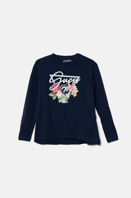 Guess longsleeve dziecięcy z elastanem granatowy J4YI38.K6YW4.9BYH