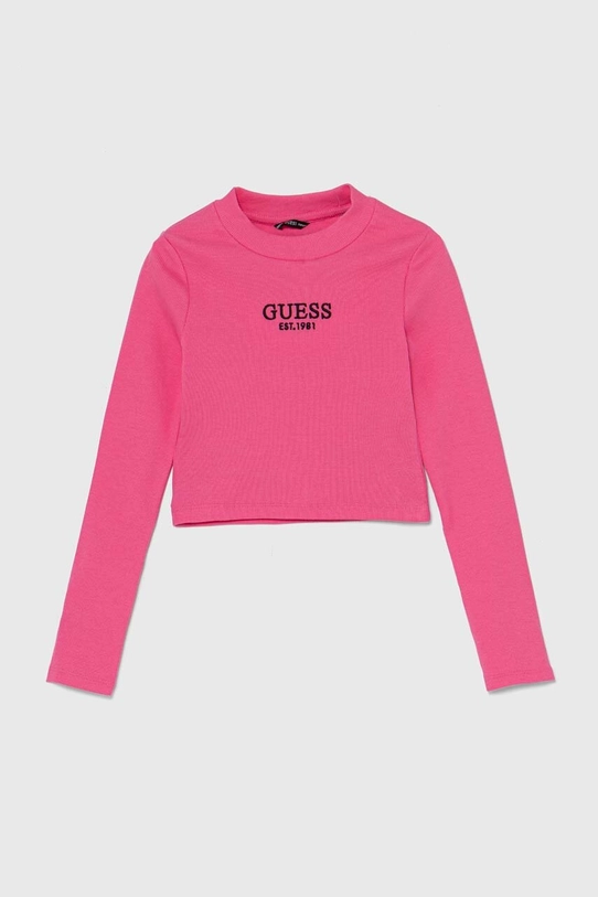 Детска блуза с дълги ръкави Guess Planet friendly розов J4YI49.KBZP4.9BYH