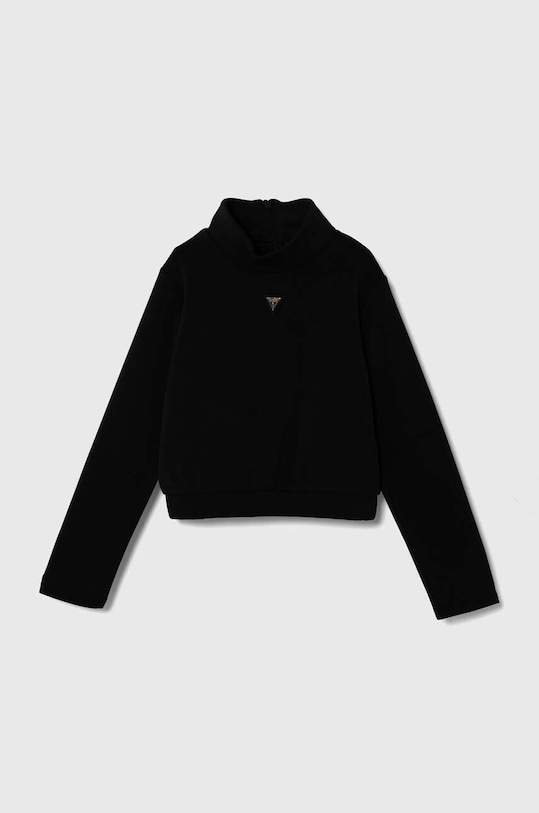 Дитячий лонгслів Guess з еластаном чорний J4YQ25.KCAY2.9BYH