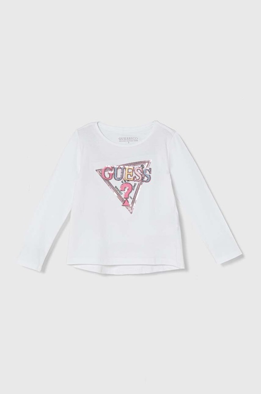 Guess longsleeve dziecięcy aplikacja biały K4YI11.K6YW4.9BYH