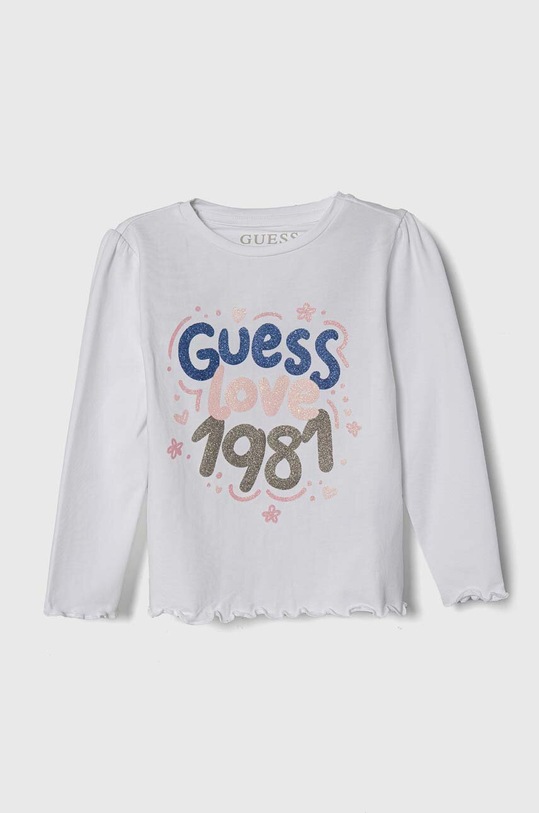 Guess longsleeve dziecięcy z elastanem biały K4YI16.K6YW4.9BYH