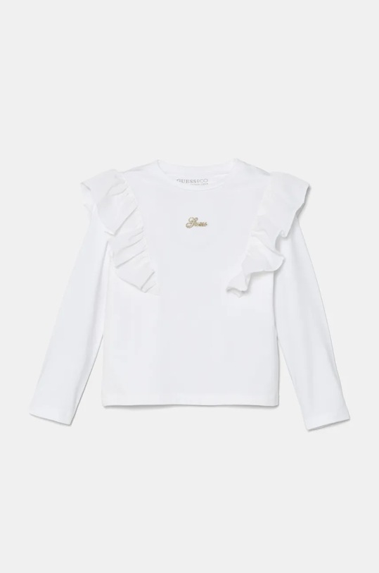 Guess longsleeve dziecięcy z elastanem biały K4YI30.K6YW4.9BYH