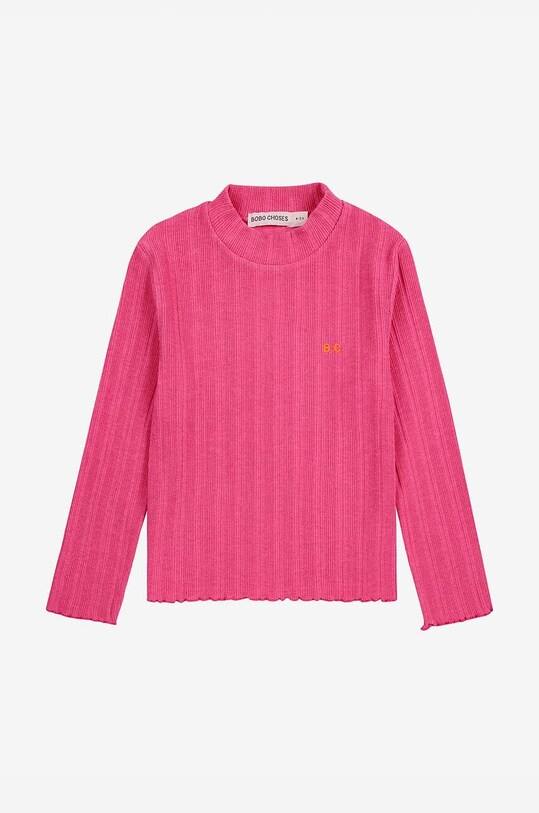 Дитячий лонгслів Bobo Choses 224AC028 рожевий AW24
