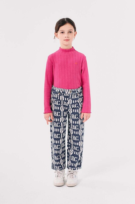 Bobo Choses longsleeve dziecięcy różowy 224AC028