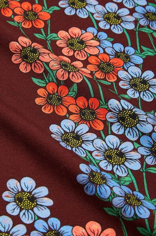 Mini Rodini longsleeve dziecięcy Daisys brązowy 2472012500