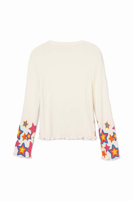Dziewczynka Desigual longsleeve bawełniany dziecięcy 24WGTK20 biały