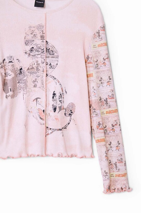 Παιδικό μακρυμάνικο Desigual MICKEY MOUSE ροζ 24WGTK10