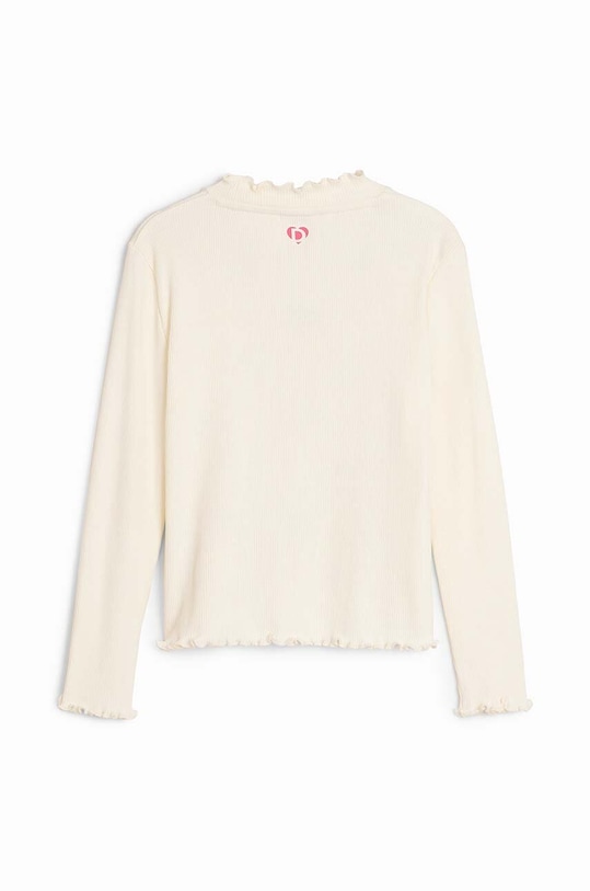 Дівчинка Дитячий бавовняний лонгслів Desigual 24WGTK02 бежевий