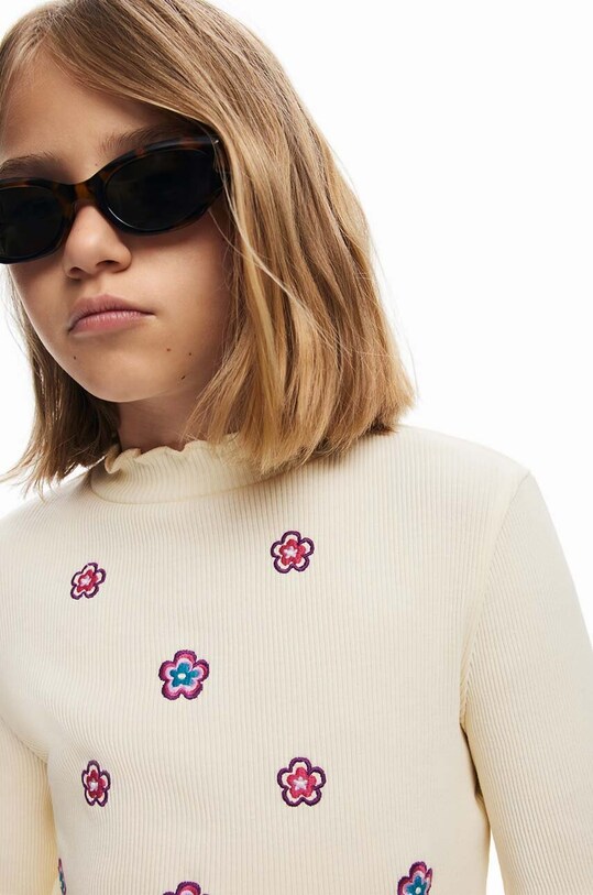Desigual longsleeve din bumbac pentru copii 24WGTK02