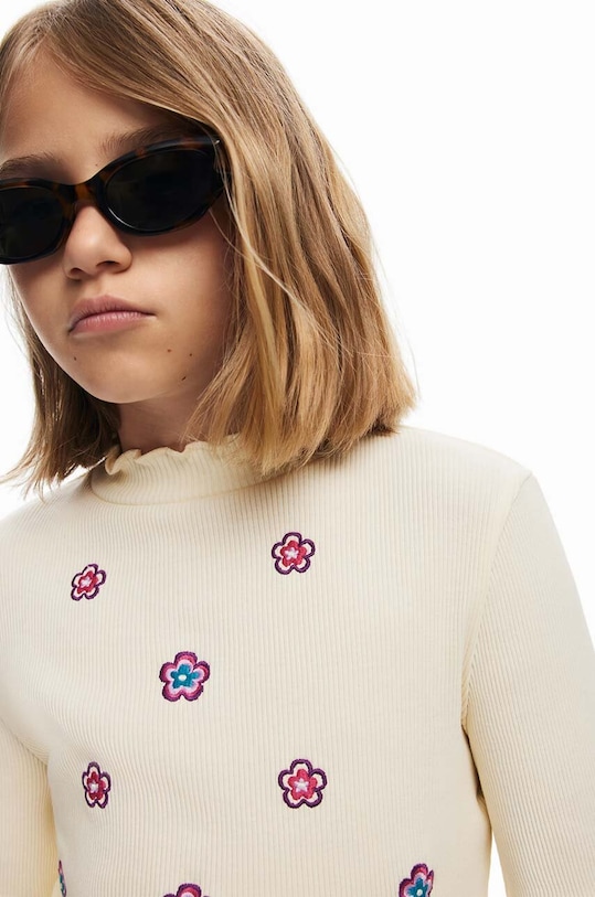 Дитячий бавовняний лонгслів Desigual 24WGTK02