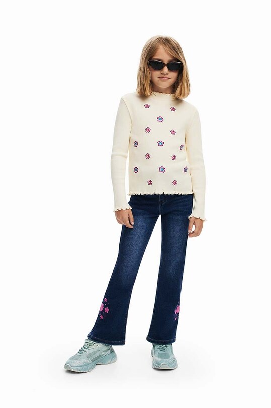 Desigual longsleeve din bumbac pentru copii 24WGTK02