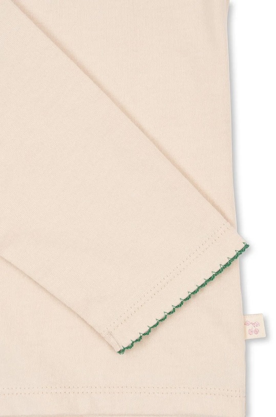 Konges Sløjd longsleeve din bumbac pentru copii LIN LS TEE GOTS KS101559 bej