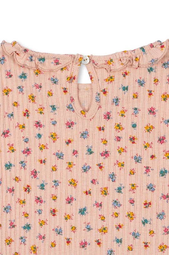 Fete Konges Sløjd longsleeve copii NIA BLOUSE GOTS KS101626 portocaliu