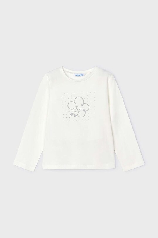 Mayoral longsleeve din bumbac pentru copii print bej 178.6E.Mini.9BYH
