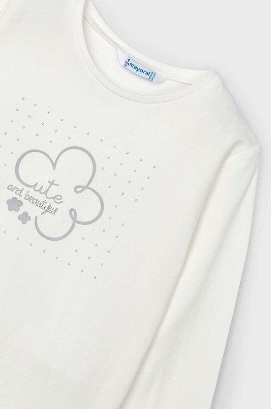 Mayoral longsleeve din bumbac pentru copii 178.6E.Mini.9BYH bej AW24