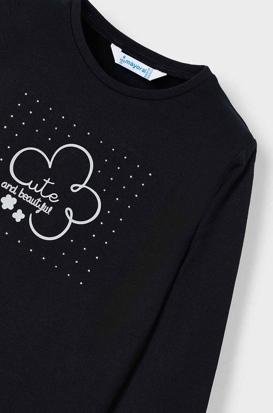 Mayoral longsleeve din bumbac pentru copii 178.6E.Mini.9BYH negru AW24