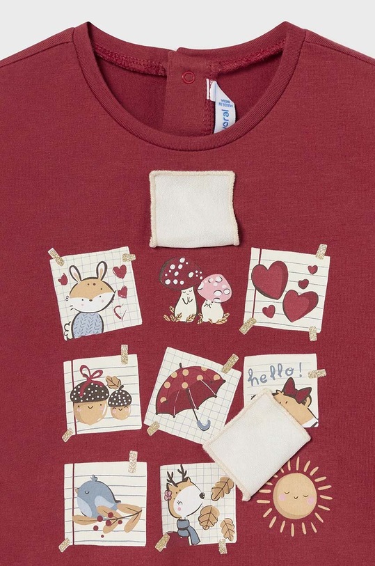 Девочка Лонгслив для младенцев Mayoral 2054.4K.Baby.9BYH красный