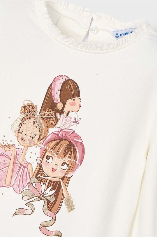 Dětské tričko s dlouhým rukávem Mayoral 4065.6B.Mini.9BYH růžová AW24