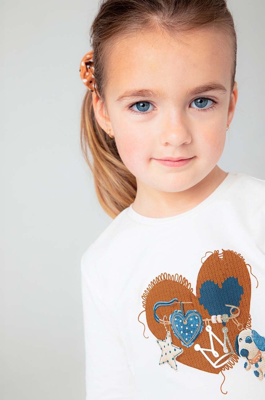 Dječja pamučna majica dugih rukava Mayoral crvena 4069.6D.Mini.9BYH