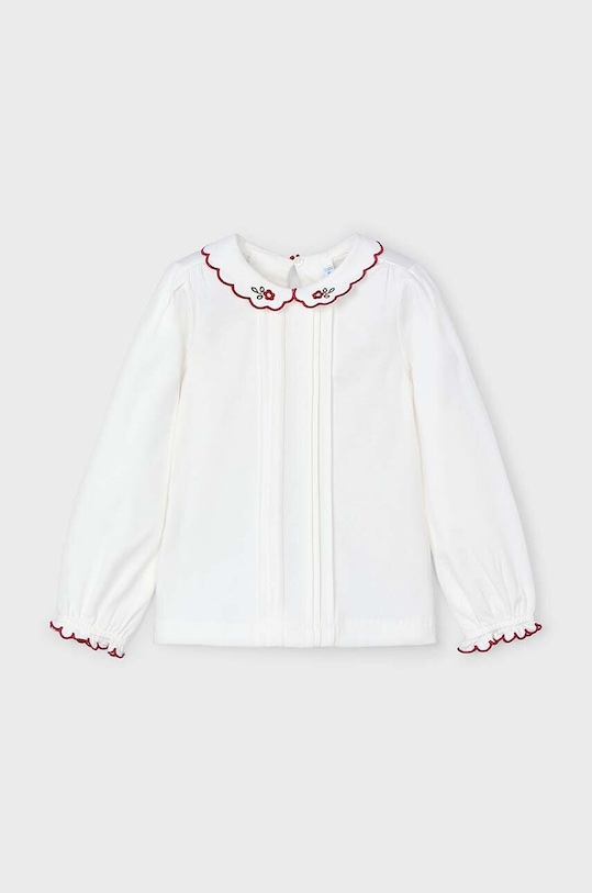 Dětská halenka Mayoral s elastanem červená 4116.6C.Mini.9BYH