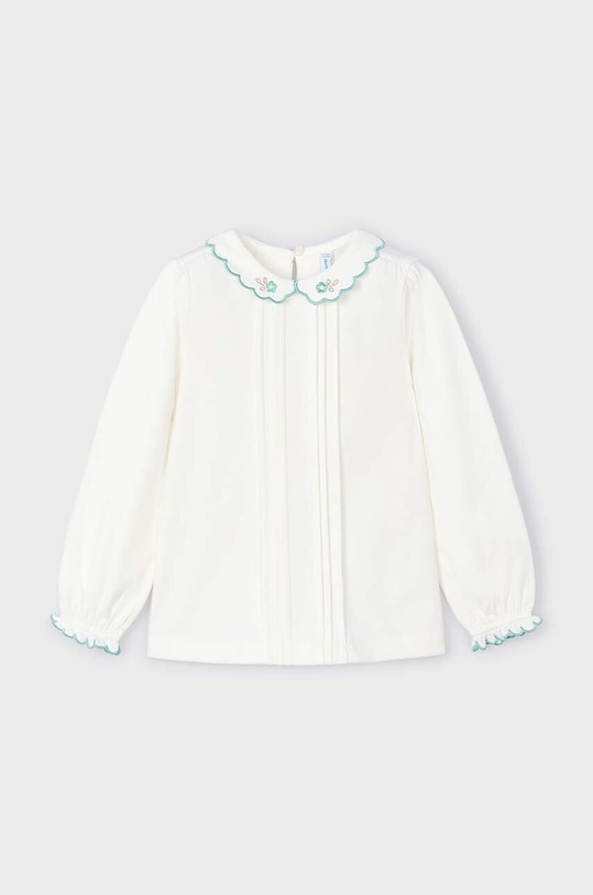 Detská blúzka Mayoral s elastanom tyrkysová 4116.6C.Mini.9BYH