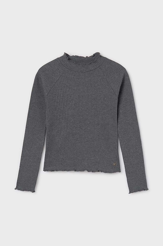 Detské tričko s dlhým rukávom Mayoral s elastanom sivá 7002.8E.Junior.9BYH