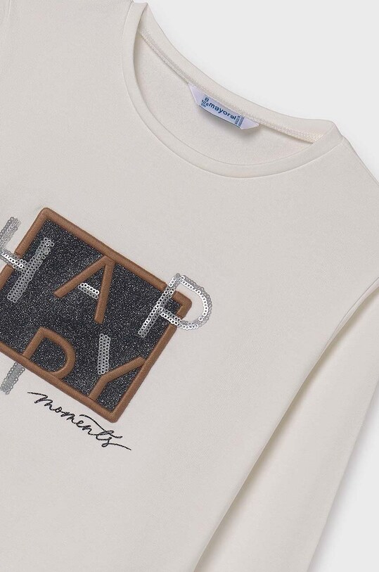 Dziewczynka Mayoral longsleeve dziecięcy 7004.8F.Junior.9BYH beżowy