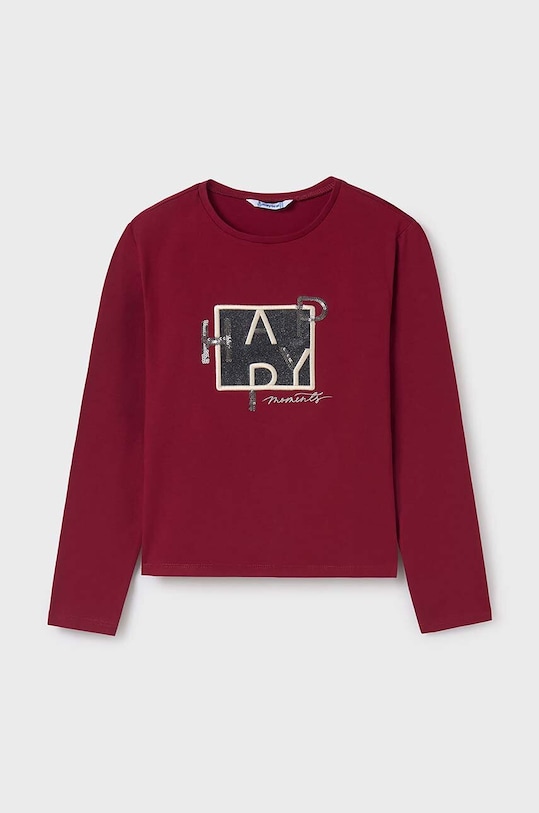 Dětské tričko s dlouhým rukávem Mayoral s elastanem červená 7004.8F.Junior.9BYH
