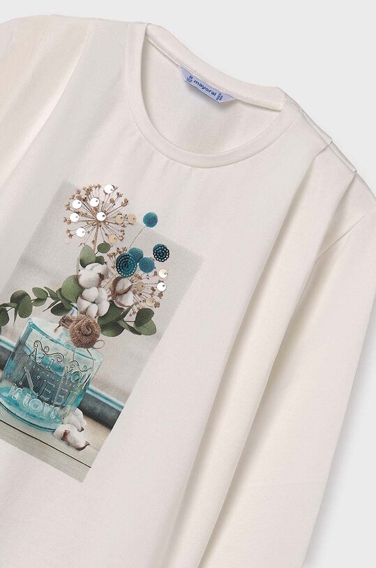Mayoral longsleeve dziecięcy 7005.8A.Junior.9BYH turkusowy AW24