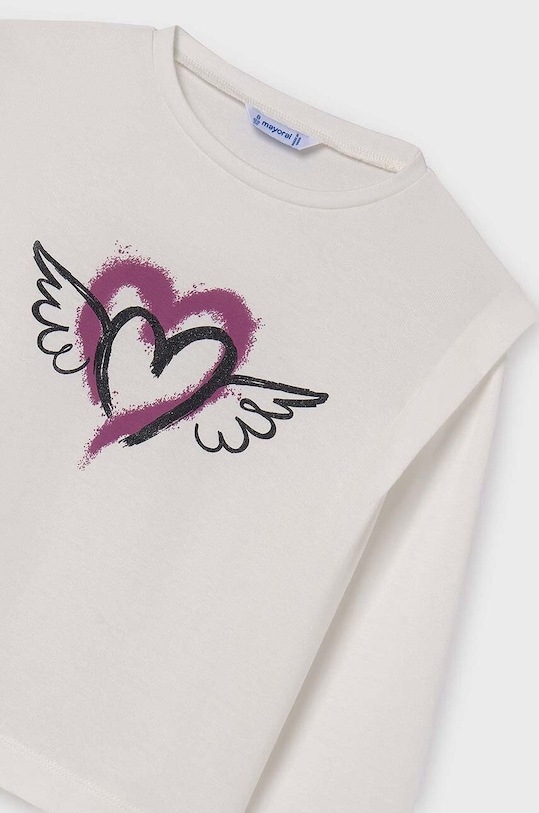 Mayoral longsleeve din bumbac pentru copii 7012.8E.Junior.9BYH violet AW24