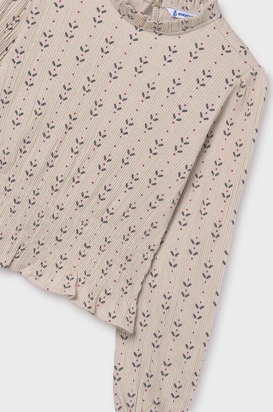 Dziewczynka Mayoral longsleeve dziecięcy 7013.8E.Junior.9BYH beżowy