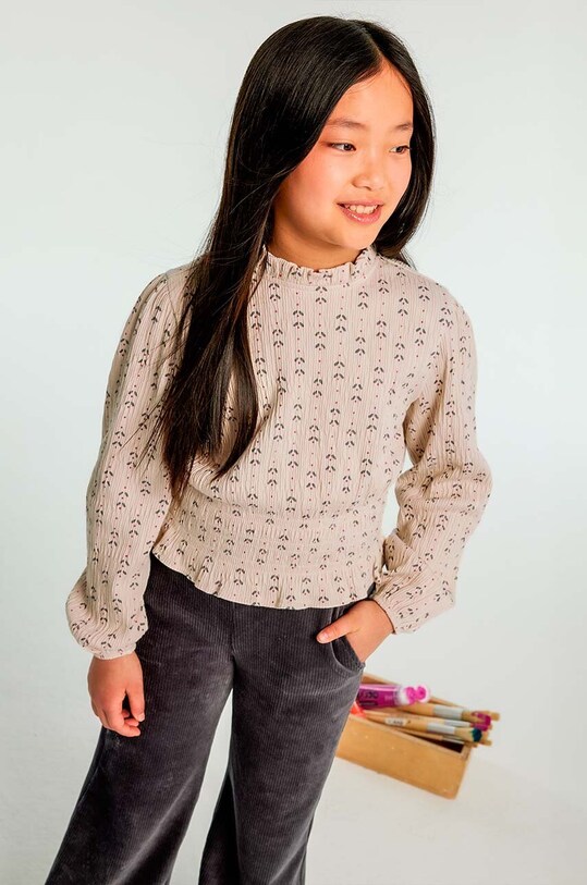 Mayoral longsleeve dziecięcy 7013.8E.Junior.9BYH beżowy