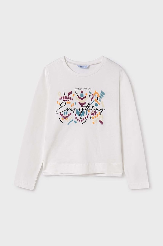 Mayoral longsleeve dziecięcy nadruk fioletowy 7015.8F.Junior.9BYH