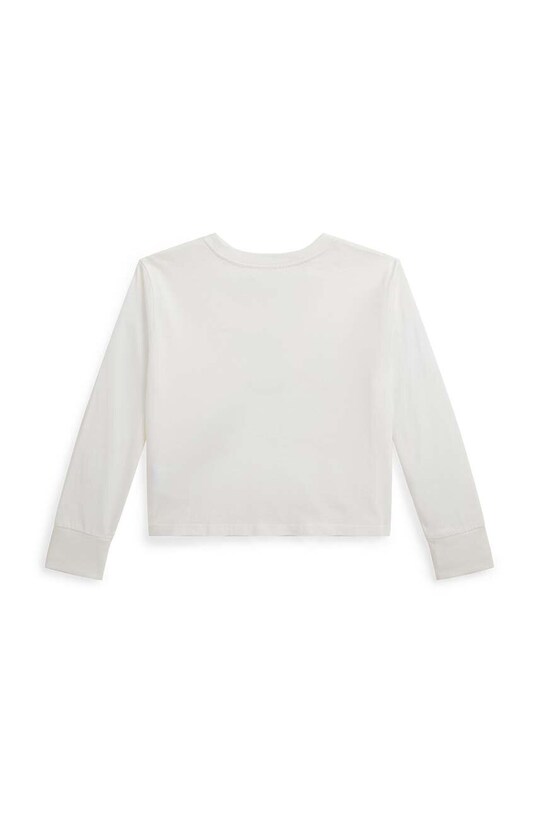 Хлопковый детский лонгслив Polo Ralph Lauren 312951031001 белый AW24
