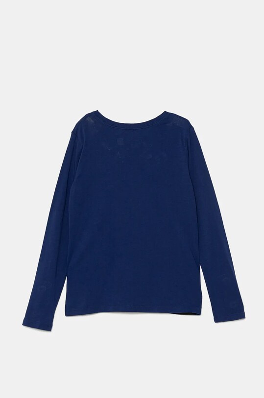 Polo Ralph Lauren longsleeve din bumbac pentru copii 313951081001 albastru AW24