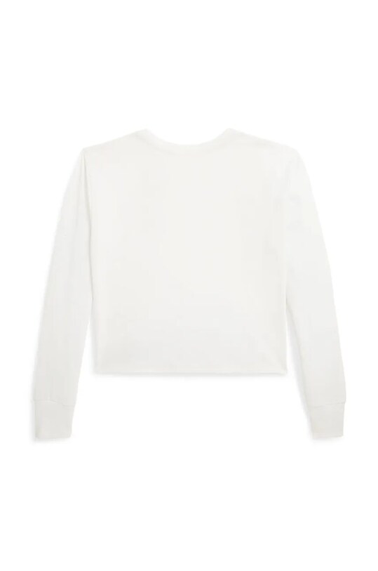 Detská bavlnená košeľa s dlhým rukávom Polo Ralph Lauren 313952100002 biela AW24