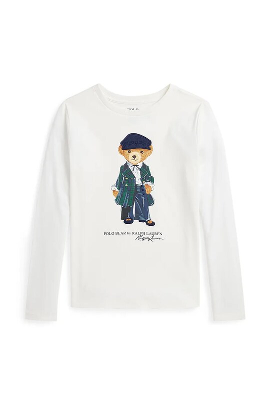 Хлопковый детский лонгслив Polo Ralph Lauren хлопок белый 313952134001